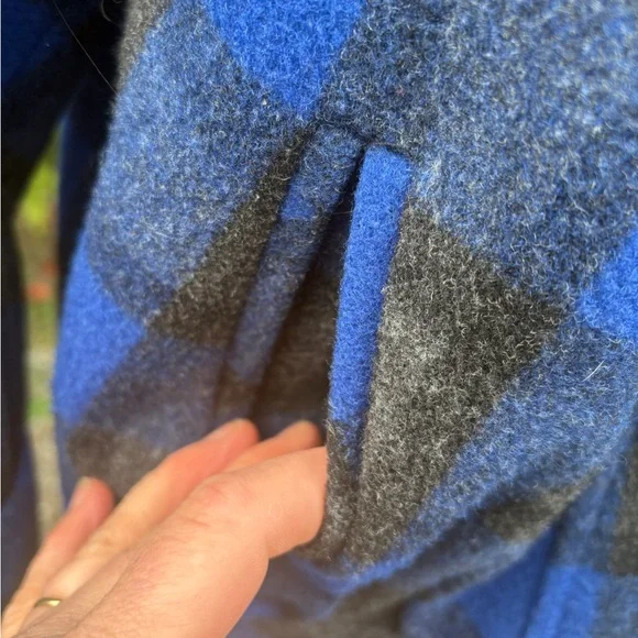 Vintage Hop Wo Wool Plaid Jacket – Size 9 (M) - Picture 5 of 10